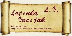 Latinka Vučijak vizit kartica